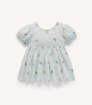 Fruity Embroidered Dress