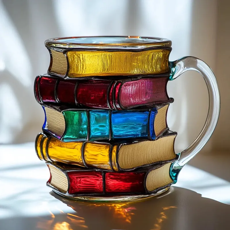 3D Stacked Book Mug - Image 5