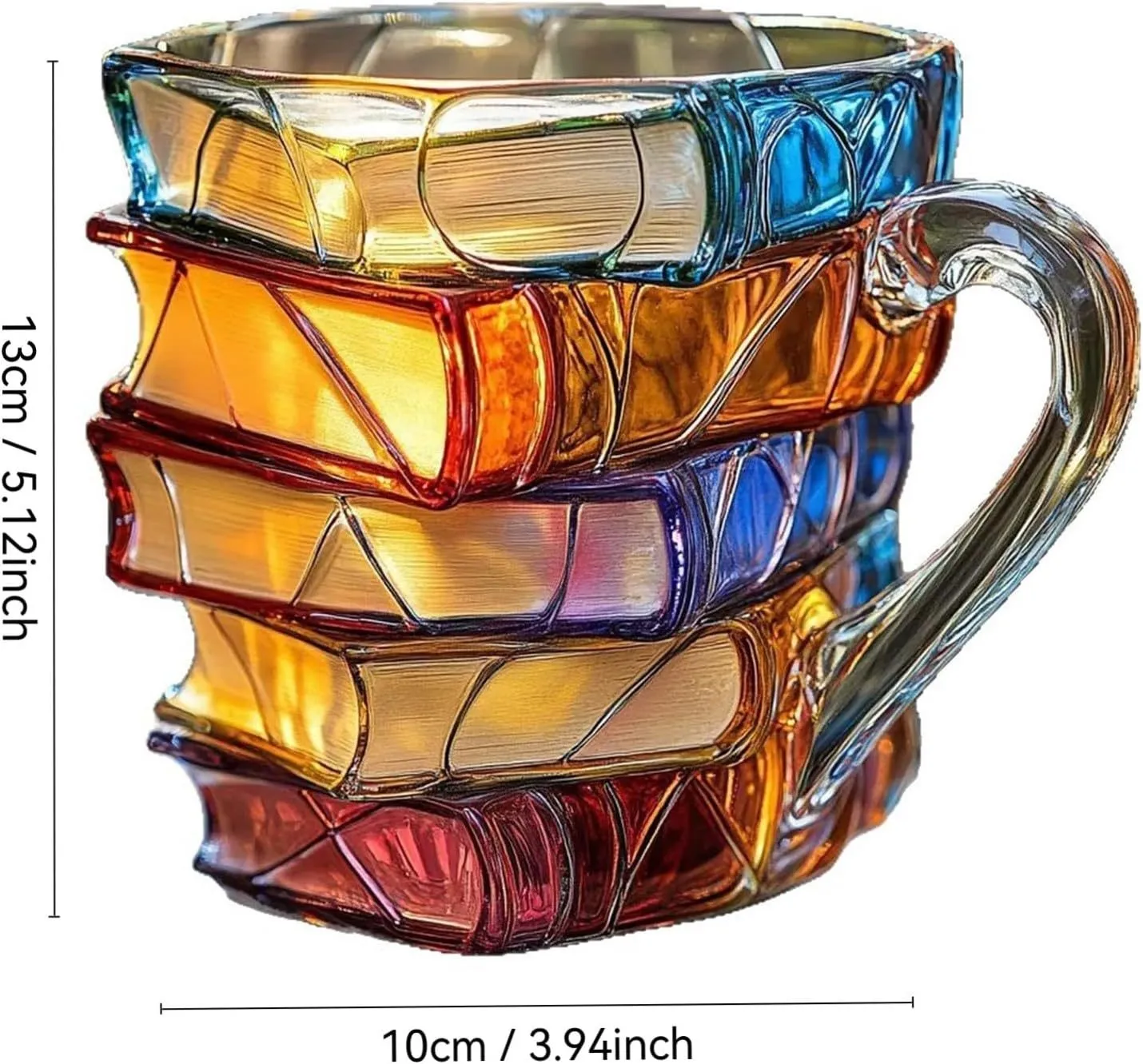 3D Stacked Book Mug