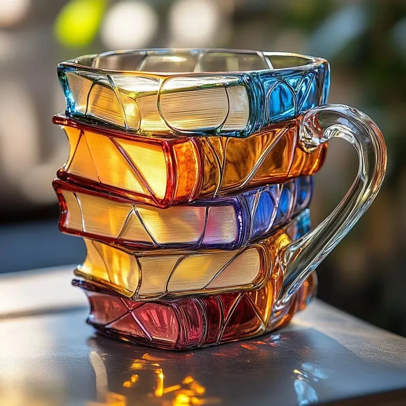 3D Stacked Book Mug - Image 6