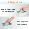 042b6695-e10a-4ee3-95d9-633f07dca0b8 Large Capacity Wet Wipe Dispenser,Reusable Tissue Box,Sealed Dustproof Mask And Wet Wipe Holder For Home Bathroom