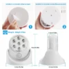 042f27db-67ac-41cb-8297-cf226dbd381b 1Pc Wireless LED Spotlight Night Lamp 360 Degree Rotatable With 90 Degree Motion Sensor Battery Operated With 23ft Sensing Range For Closet Bathroom