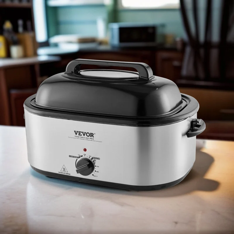 24-Qt Electric Roaster Oven with Rack