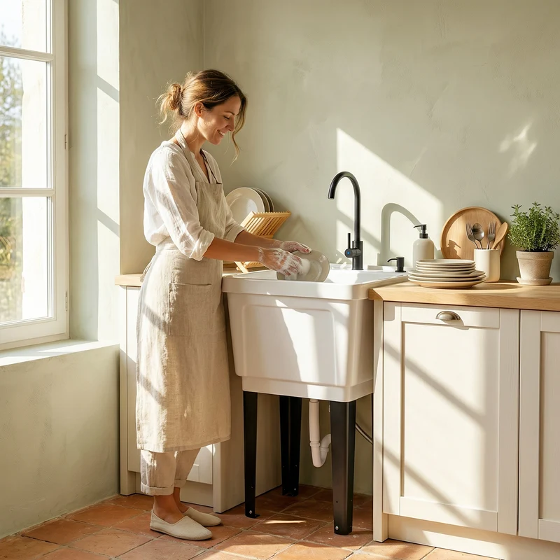Portable 23-Gallon Utility Laundry Sink - Image 5