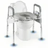 791a3b16-a5e1-4504-b8e4-caa275d6165d Adjustable Raised Toilet Seat (25.5"-28" Width X 27"-31" Height), 300LBS Capacity With Armrests & Storage Pouch