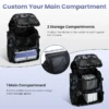 7af0c4eb-afa0-4536-92cb-2a7eff645148 42L 11Gal Fishing Backpack Large Capacity Fishing Tackle Storage Bag With Rod Holders 16 Pocket Water-Resistant With Divider Adjustable Padded Straps For Fishing Gear Outdoor Camping Hiking