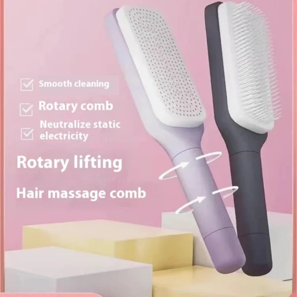 8fdebeda-3bdc-402b-ab50-98cfd0f3933c Best-selling Extendable Rotating Comb, One-touch Hair Removal Anti-tangling Anti-static Multi-functional Portable Home Comb,Self-pickup Only