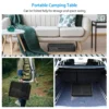 1Pc Foldable Camping Table Collapsible Picnic Aluminum Alloy Grill Stand 88LBS Max Load Height Adjustable BBQ Table
