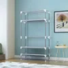 9fd48404-846d-4b69-9c14-321e6d7717d7 Portable Clothes Closet Rolling Door Wardrobe With Hanging Rack Non-Woven Fabric Storage Organizer With Three Drawer Boxes No-Tool Assembly - 35.4 X 17.7 X 67.0 In Gray