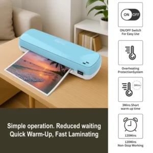 b12271c3-1b6c-4ceb-a855-1b5744f1943d Laminator Machine With 10 Sheets - Fast Warm-Up For A4/A5/A6 Documents & Photos - Office, School, Home Use - Teacher Supplies & Organization Essentials (Color Preservation Technology)