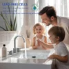Widespread Bathroom Sink Faucet Chrome 2 Handle 8 Inch 3 Hole 360' Swivel Spout Vanity Sink With Pop Up Drain Assembly-Unable Ship On Weekends, TK And TEMU Only For Pickup