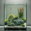 Super White Glass Fish Tank Household Desk