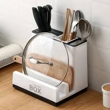 Plastic Tableware Storage Rack for Kitchen