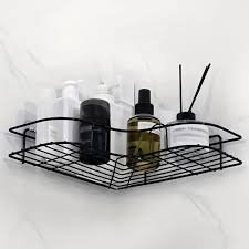 download (4) 1pc Wall Mounted Bathroom Shelf, Shower Caddy Rack, No Punching Triangle Storage Rack For Bathroom Kitchen, Bathroom Accessories
