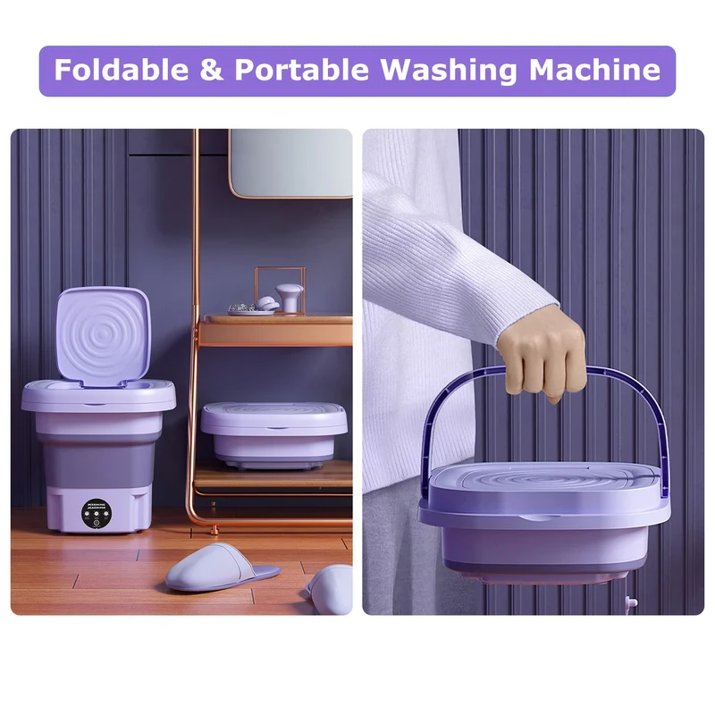 Portable Foldable Washing Machine with 3 Modes - Image 4