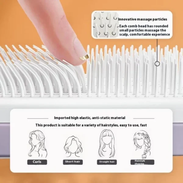 ff5171a2-1aaf-429c-892c-8ceff7b77ad0 Best-selling Extendable Rotating Comb, One-touch Hair Removal Anti-tangling Anti-static Multi-functional Portable Home Comb,Self-pickup Only