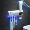 images (14) Wall Mounted Toothbrush Holder Smart Toothbrush UV Sterilizer Holder Toothpaste Dispenser Squeezer For Bathroom Accessories