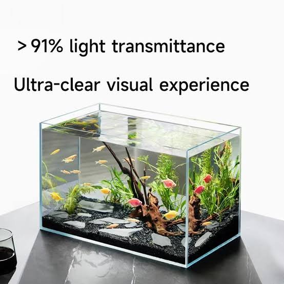 Super White Glass Fish Tank Household Desk