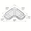 1pc Wall Mounted Bathroom Shelf, Shower Caddy Rack, No Punching Triangle Storage Rack For Bathroom Kitchen, Bathroom Accessories