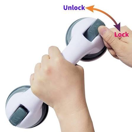 images (21) Power Shower Grip Handle Bathroom Suction Grab Bar Safety Rail Tub Bath Vacuum