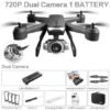 images (22) V14 Professional Drone 6K HD Dual Camera Wifi FPV Portable RC Quadcopter 2 BATTERY,Drones Suitable For Adults & Beginners.Logistics Is Randomly Sent By UPS,USPS,Self-pickup.