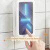 images (22) Shower Phone Box Bathroom Waterproof Phone Case Seal Protection Touch Screen Mobile Phone Holder For Kitchen Handsfree Gadget
