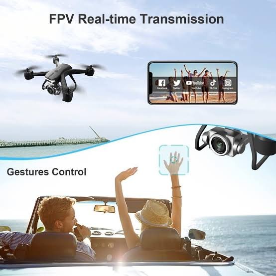images (23) V14 Professional Drone 6K HD Dual Camera Wifi FPV Portable RC Quadcopter 2 BATTERY,Drones Suitable For Adults & Beginners.Logistics Is Randomly Sent By UPS,USPS,Self-pickup.