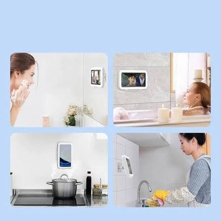 images (24) Shower Phone Box Bathroom Waterproof Phone Case Seal Protection Touch Screen Mobile Phone Holder For Kitchen Handsfree Gadget