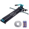 Manual Tile Cutter, 48 Inch, Porcelain Ceramic Tile Cutter With Tungsten Carbide Cutting Wheel, Infrared Positioning, Anti-Skid Feet, Double Rails For Professional Installers Or Beginners