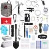 125 In 1 Survival Kit, Professional Survival Equipment, Equipment, Tools, First Aid Supplies, For SOS Emergency Tactical Hiking, Hunting, Disaster, Camping Expedition