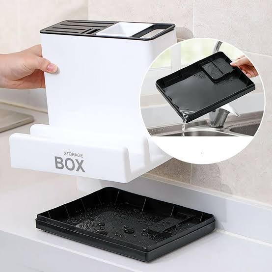 Plastic Tableware Storage Rack for Kitchen - Image 2