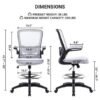 Standing Desk High Office Chair