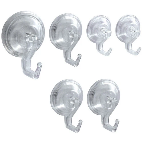 Powerlock Suction Hooks Combo Pack – Multi-Purpose Wall-Mounted Storage Hooks
