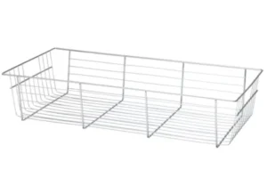 Basket_for_Big_O_Box 6-Inch Chrome Basket with Glide for Big O-Box – Pull-Out Storage Organizer by Organized Living