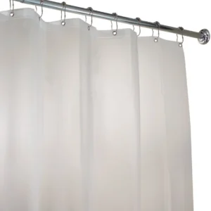 vinyl-shower-liner-frost-white_1800x1800 Vinyl Shower Curtain Liner – Frost White Waterproof Bathroom Liner